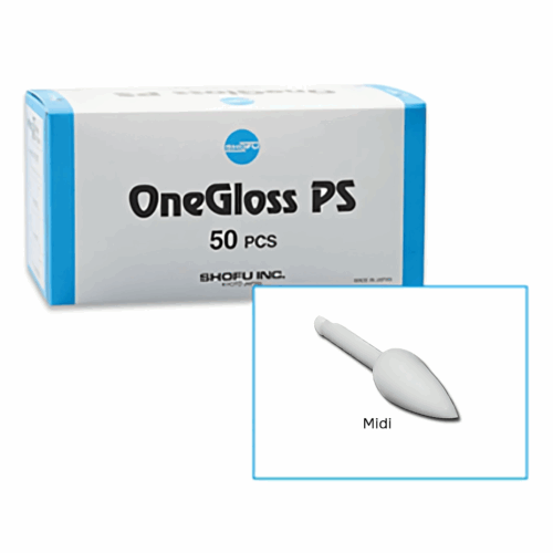 OneGloss PS полиры на держателе №0177 форма конус (50 шт), Shofu, Япония