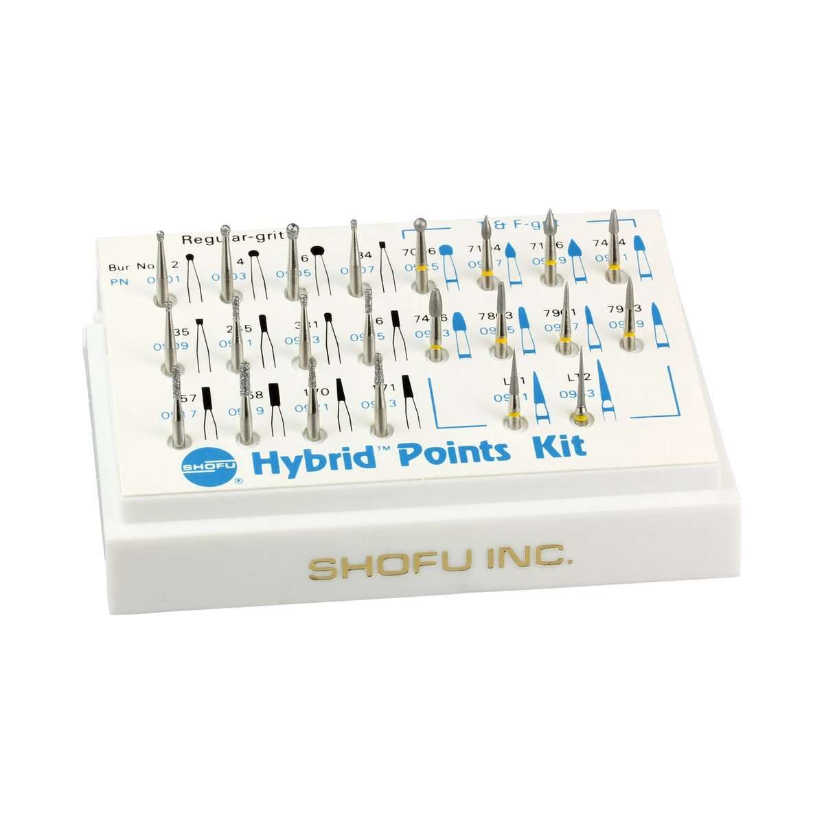 Набор боров Hybrid Points Kit для препарирования и финирования №0900 (22 шт), Shofu