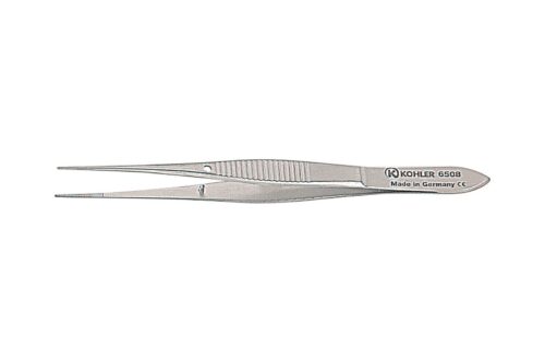 Пинцет GRAEFE, угловой, 10 см №6509, Kohler