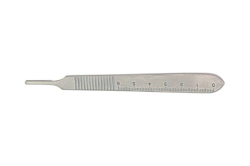 Ручка для скальпеля со шкалой, форма 3, 12,5 см №5523, Kohler