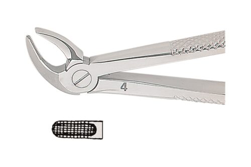 Щипцы для удаления зубов английской формы MEDIUM, форма 4 №1285, Kohler