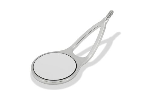Зеркало MEGAretract FS Rhodium с раздвоенной ножкой диаметр 22 мм размер 4 №6680, Hahnenkratt